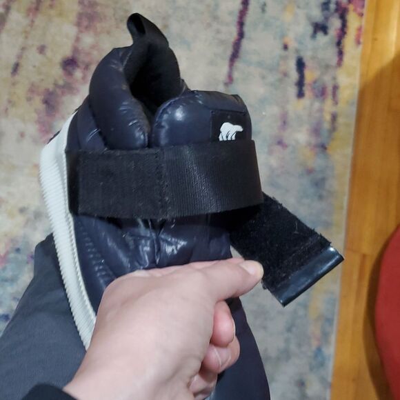 Sorel Out N About Sneak Puffy Strap Boots in Navy Blue Size 7 - Picture 10 of 13